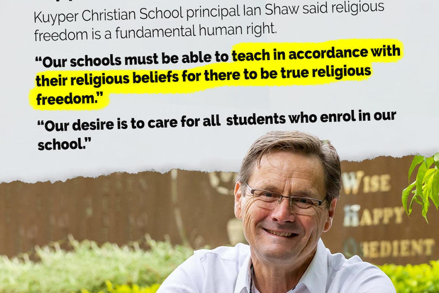 Christian Schools Push for  MP support on Religious Discrimination Bill